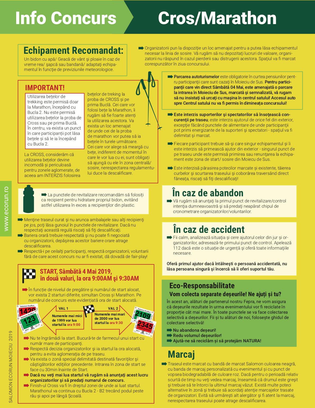 Informații Importante